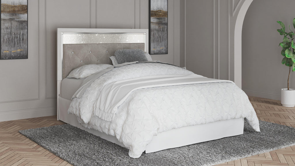 Altyra Upholstered Panel Headboard (White)