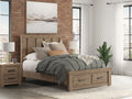 Oliandon Panel Storage Bed