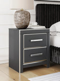 Zuraleus Nightstand (Black/Gray)