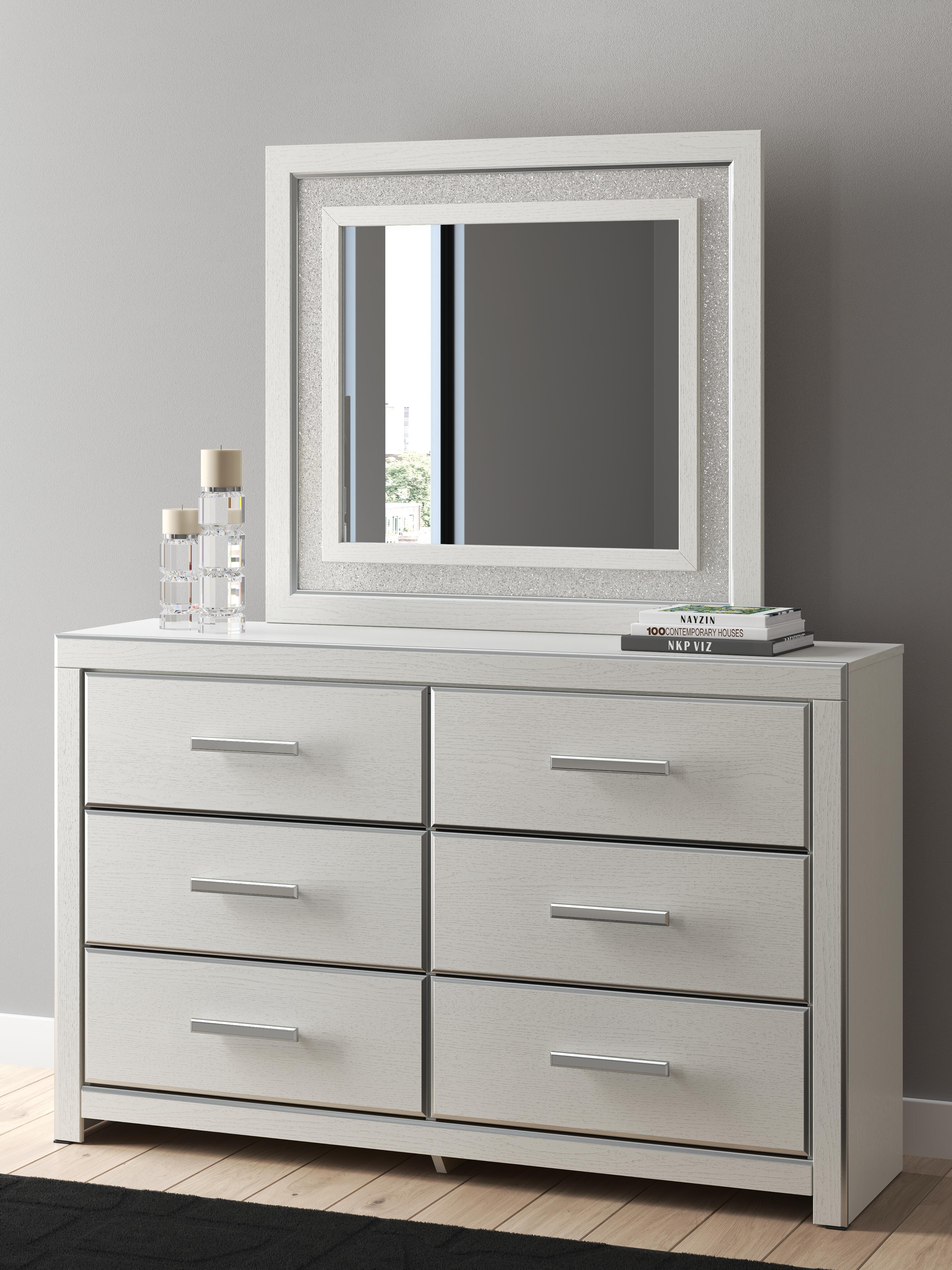 Zuraleus Dresser and Mirror (White)