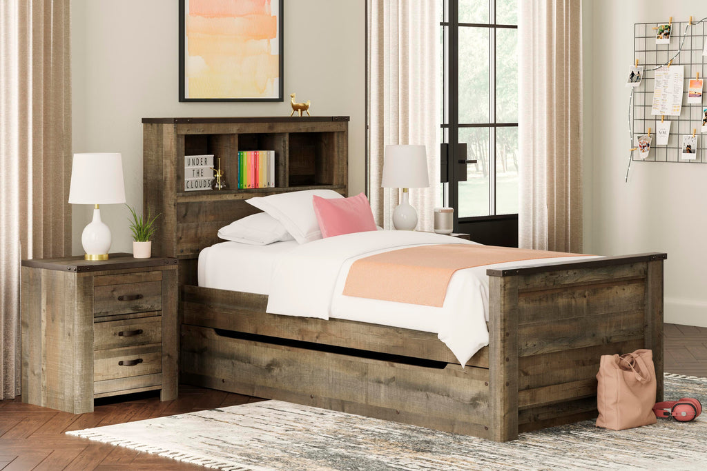 Trinell Bookcase Bed with 1 Large Storage Drawer