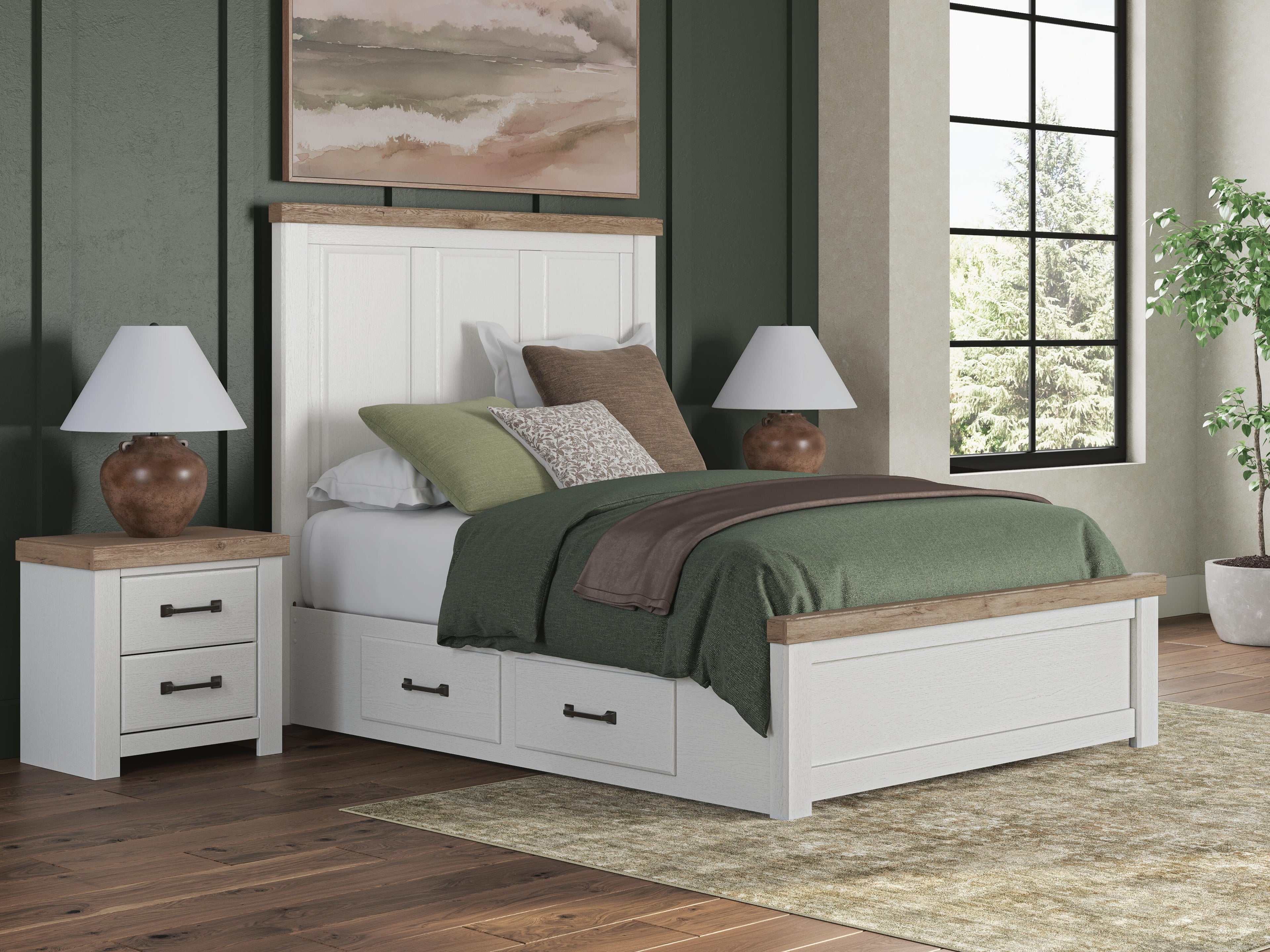 Savonport Panel Bed with Storage
