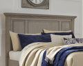 Lettner Panel Headboard (Black/Gray)