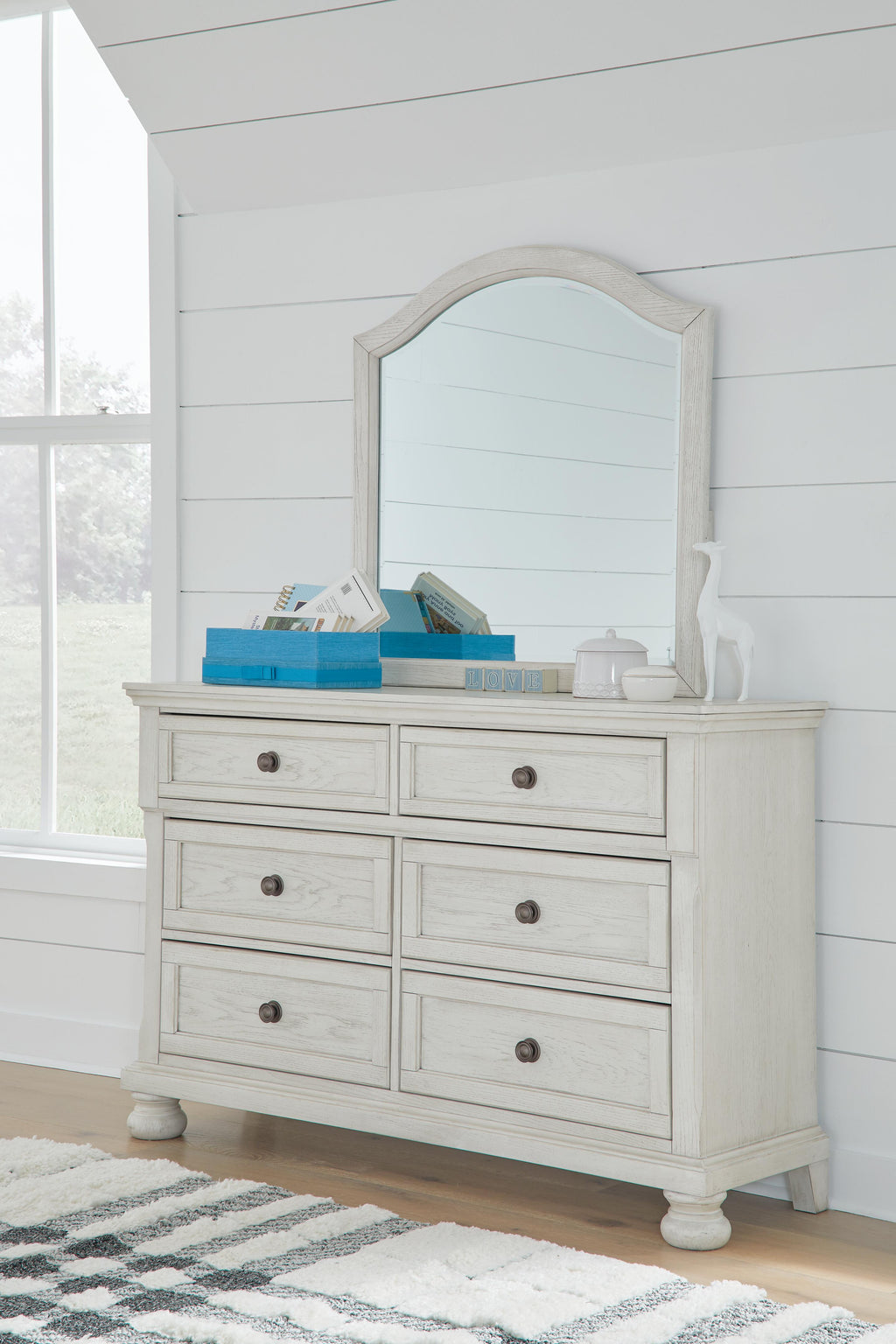 Robbinsdale 6 Drawer Youth Dresser and Mirror