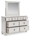Rowlenstown Dresser and Mirror (White)