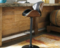 Bellatier Adjustable Height Bar Stool (Brown/Beige)
