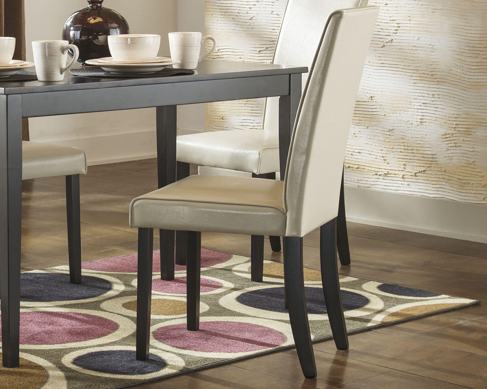 Kimonte Dining Table and 4 Chairs (Set of 5)