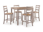 Harperfeld Counter Height Dining Table and 4 Counter Stools
