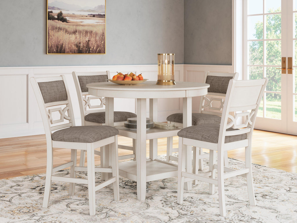 Erinberg Counter Height Dining Table and 4 Barstools (Set of 5)