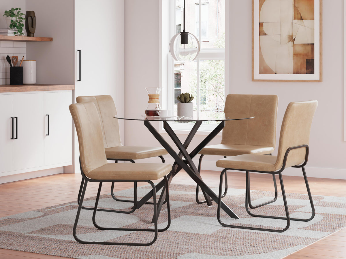 Pharwynn Dining Table and 4 Chairs (Set of 5)