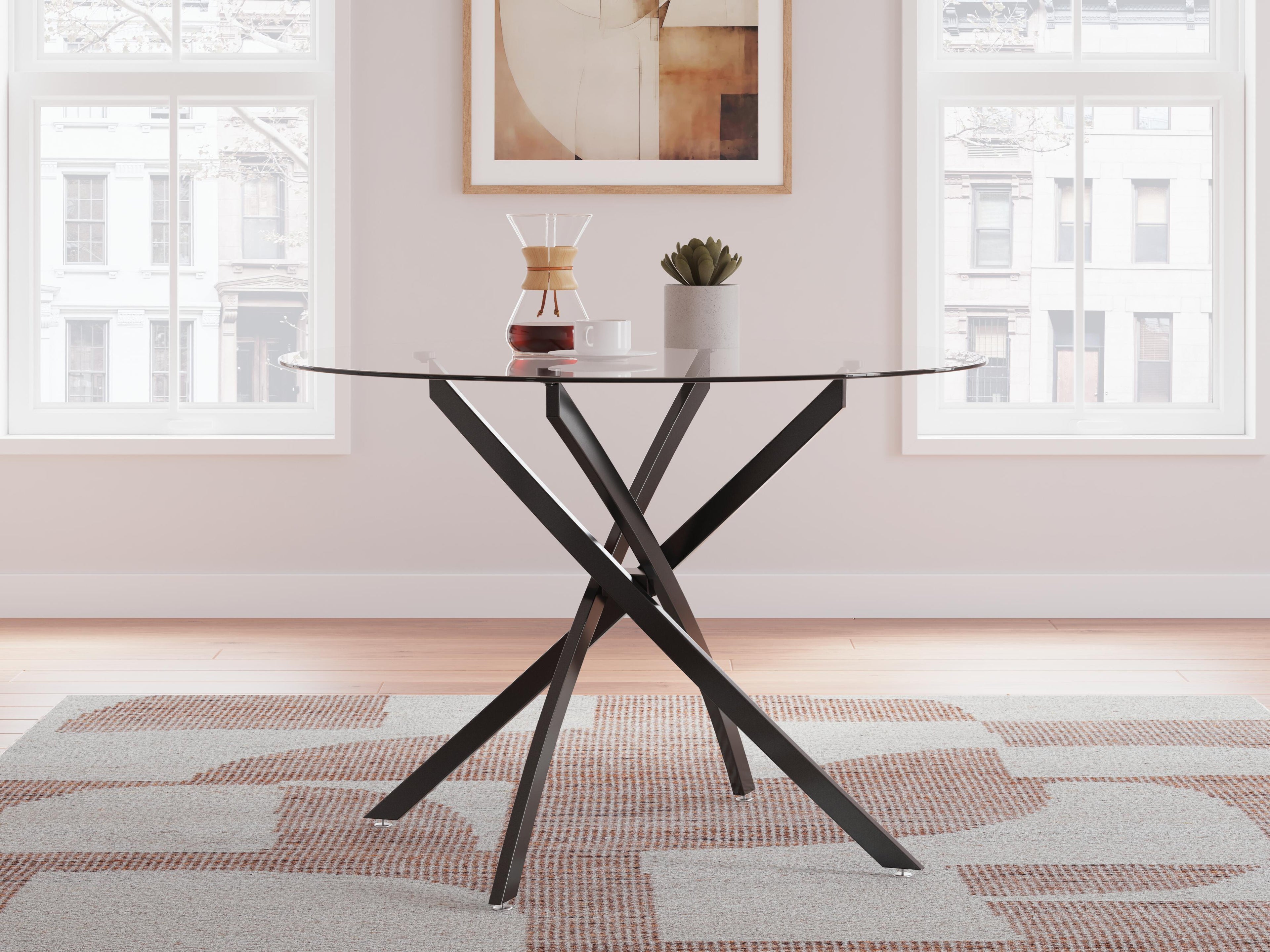 Pharwynn Dining Table and 4 Chairs (Set of 5)