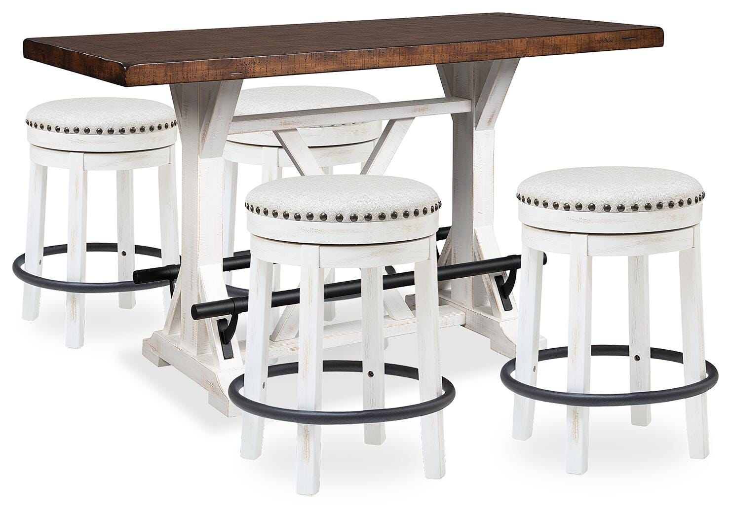 Valebeck Counter Height Dining Table and 4 Barstools (Set of 5)