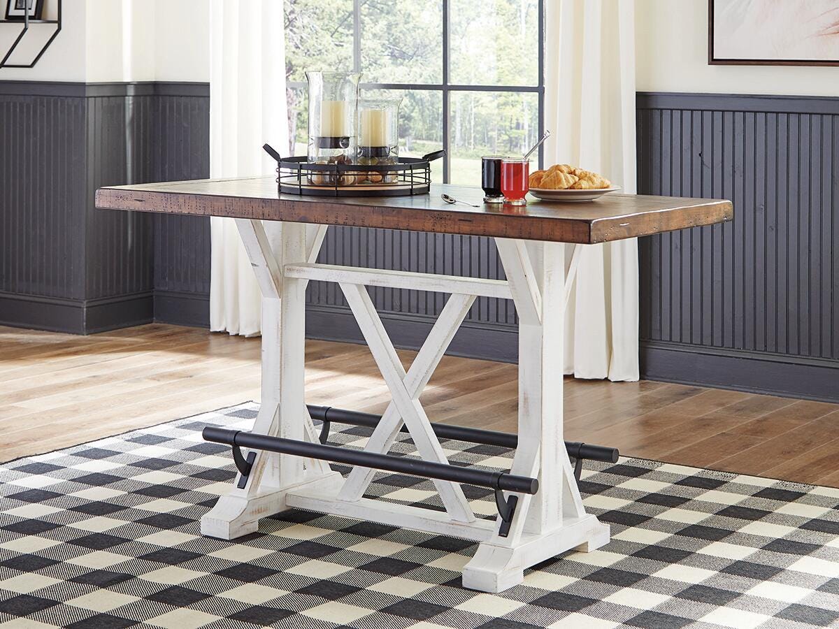 Valebeck Counter Height Dining Table (White)