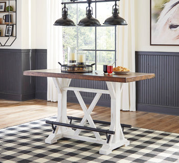 Valebeck Counter Height Dining Table and 4 Barstools (Set of 5)