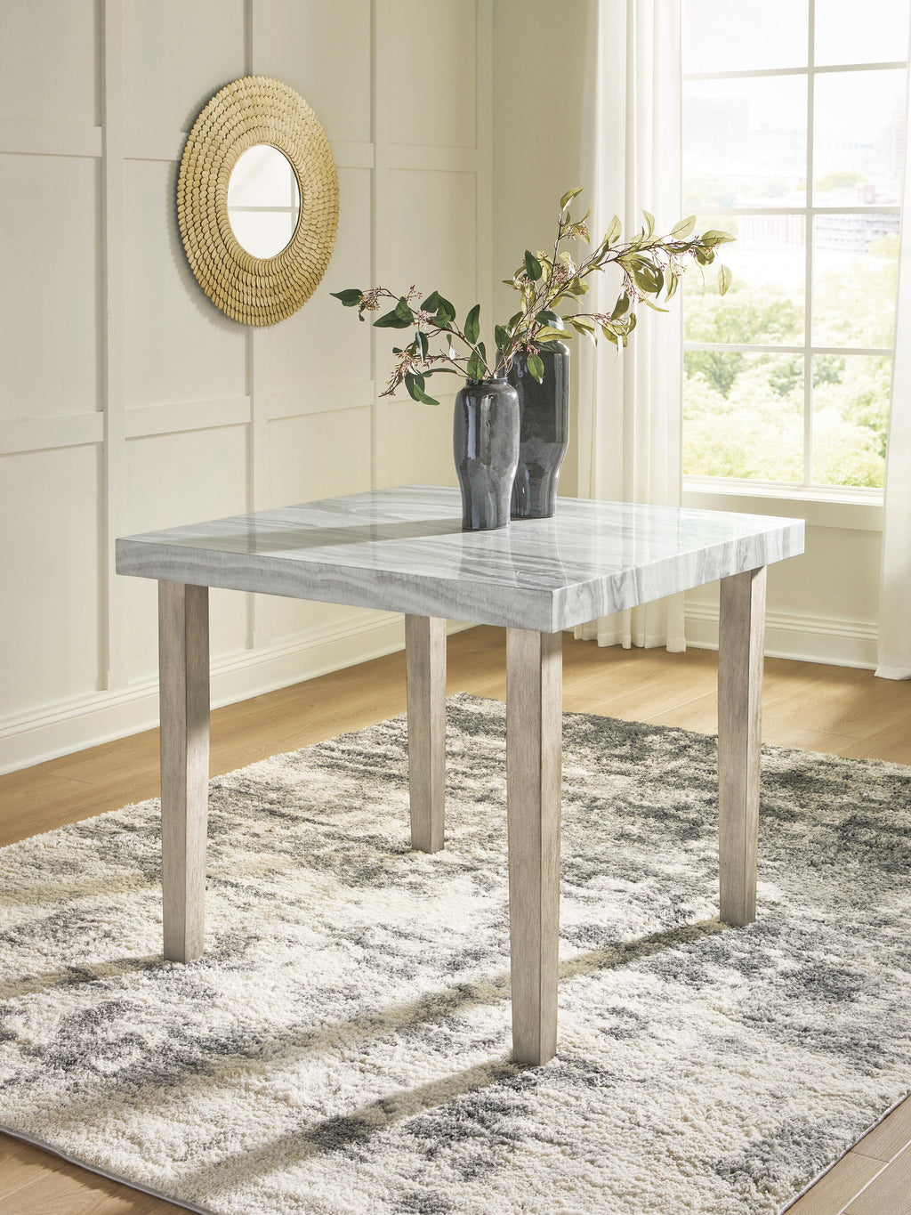 Larawyn Counter Height Dining Table and Barstools