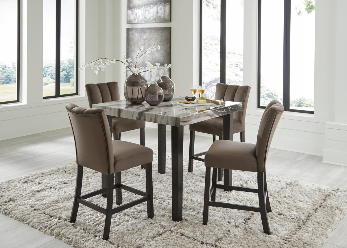 Jeshina Counter Height Dining Table and Barstools