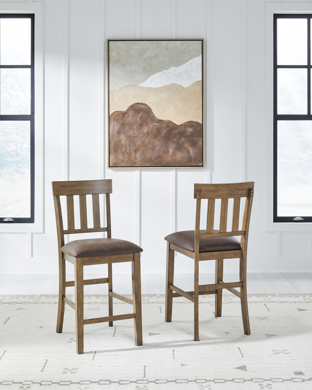 Urbinforte Counter Height Dining Table and Barstools