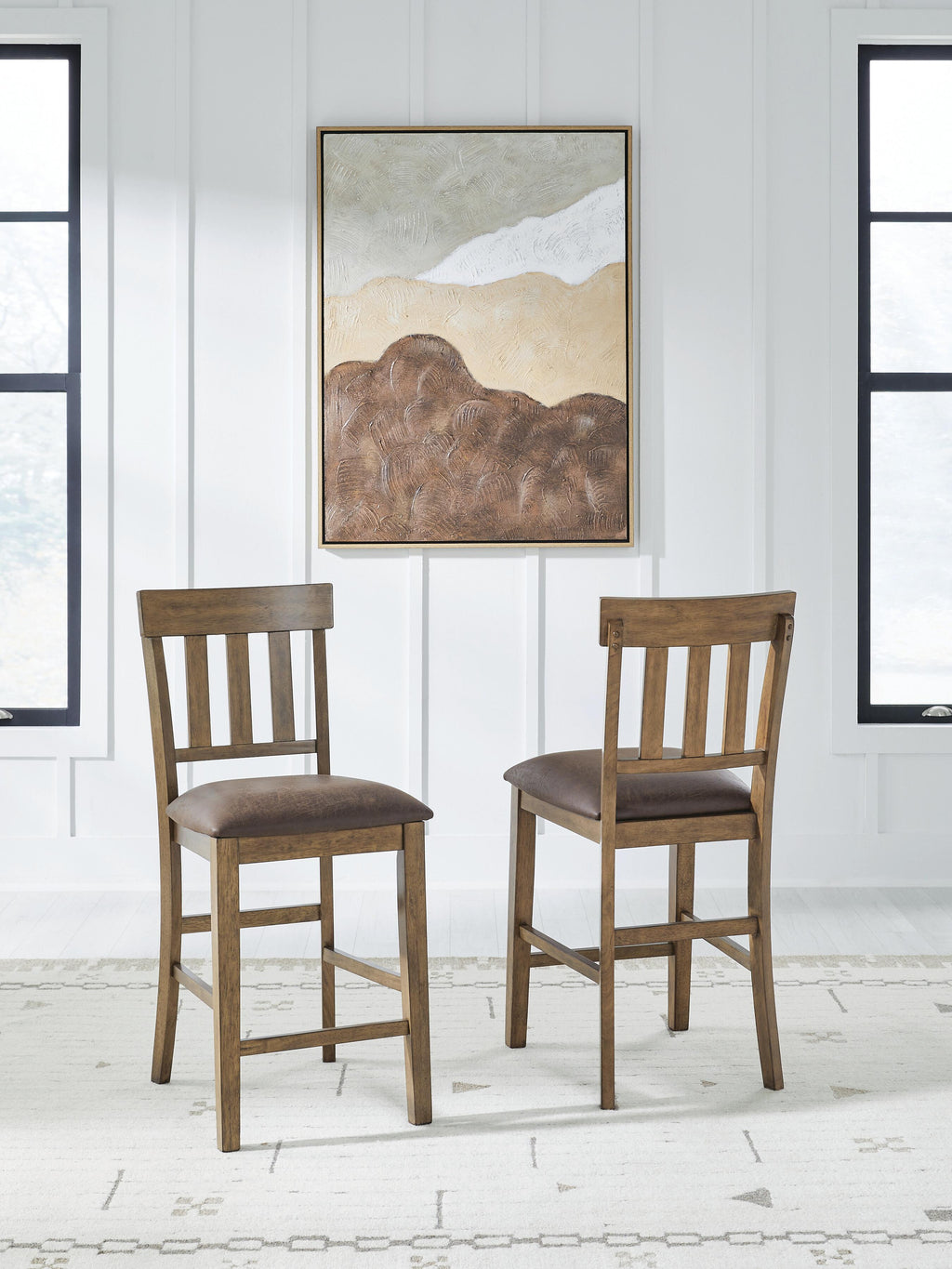 Urbinforte Counter Height Dining Table and Barstools