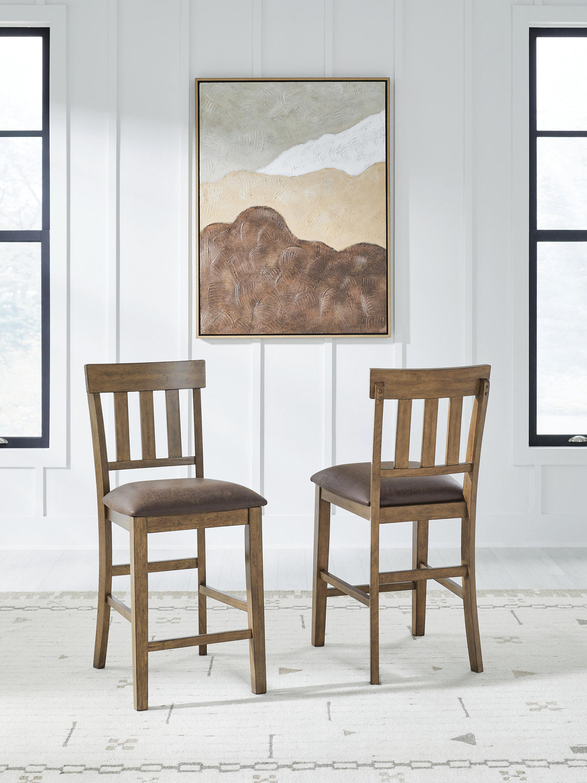Urbinforte Counter Height Dining Table and Barstools
