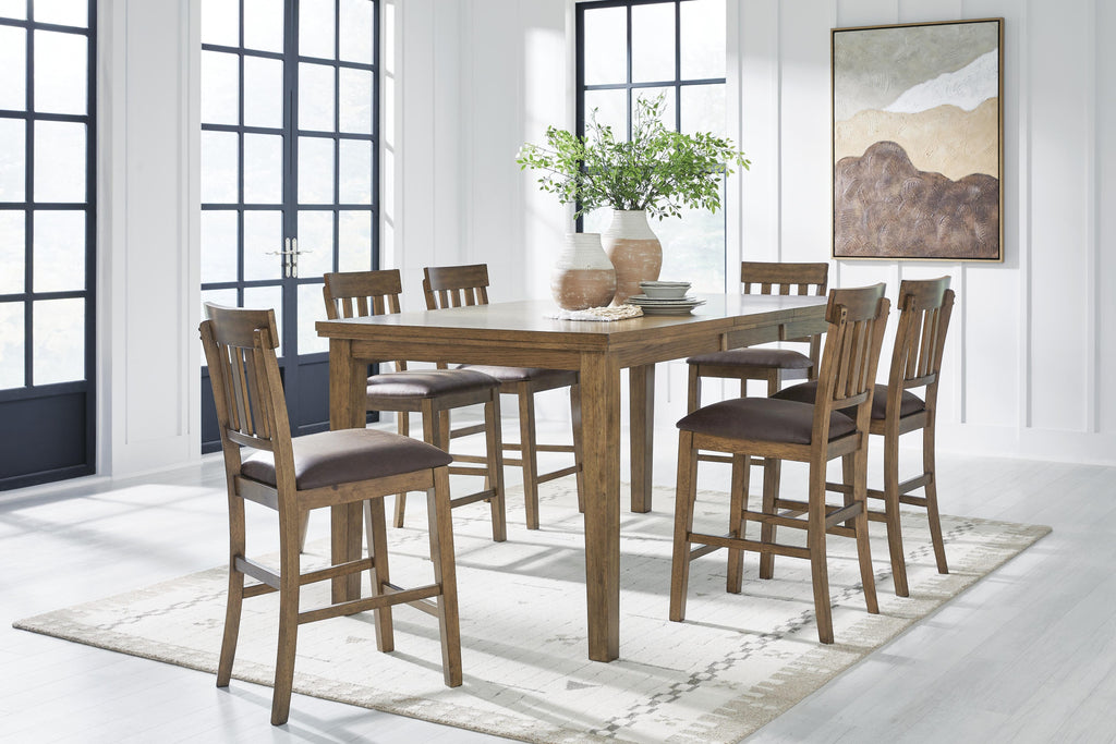 Urbinforte Counter Height Dining Table and Barstools