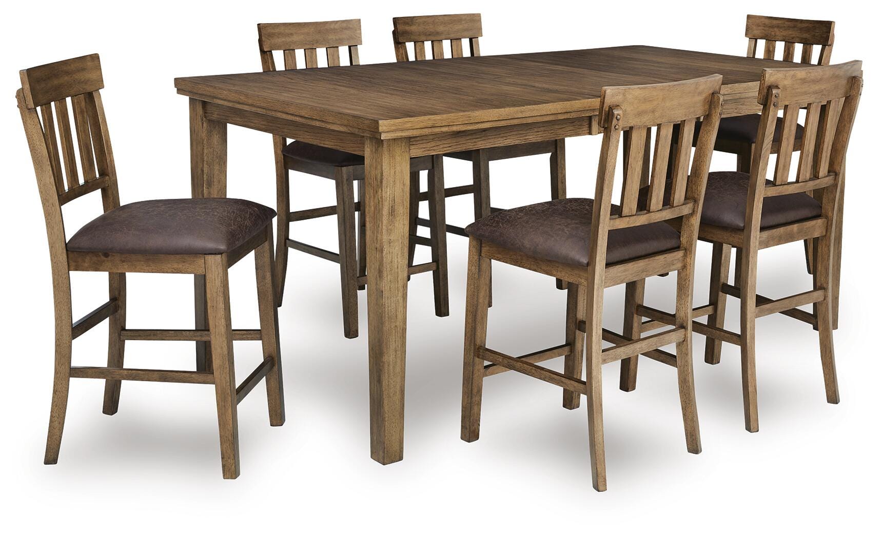 Urbinforte Counter Height Dining Table and Barstools