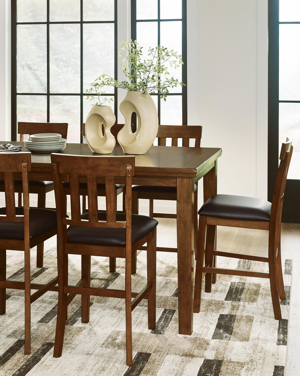 Ralene Counter Height Dining Table and Barstools