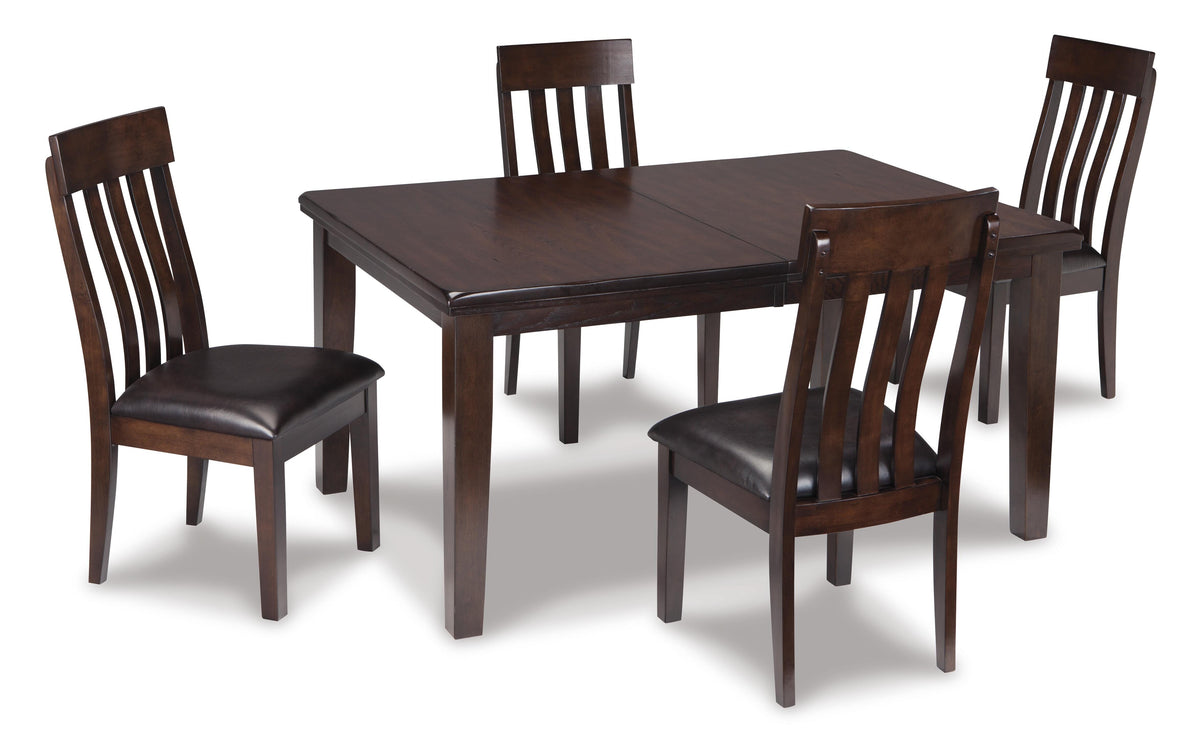 Haddigan Dining Table and 4 Chairs and Bench (Set of 6)