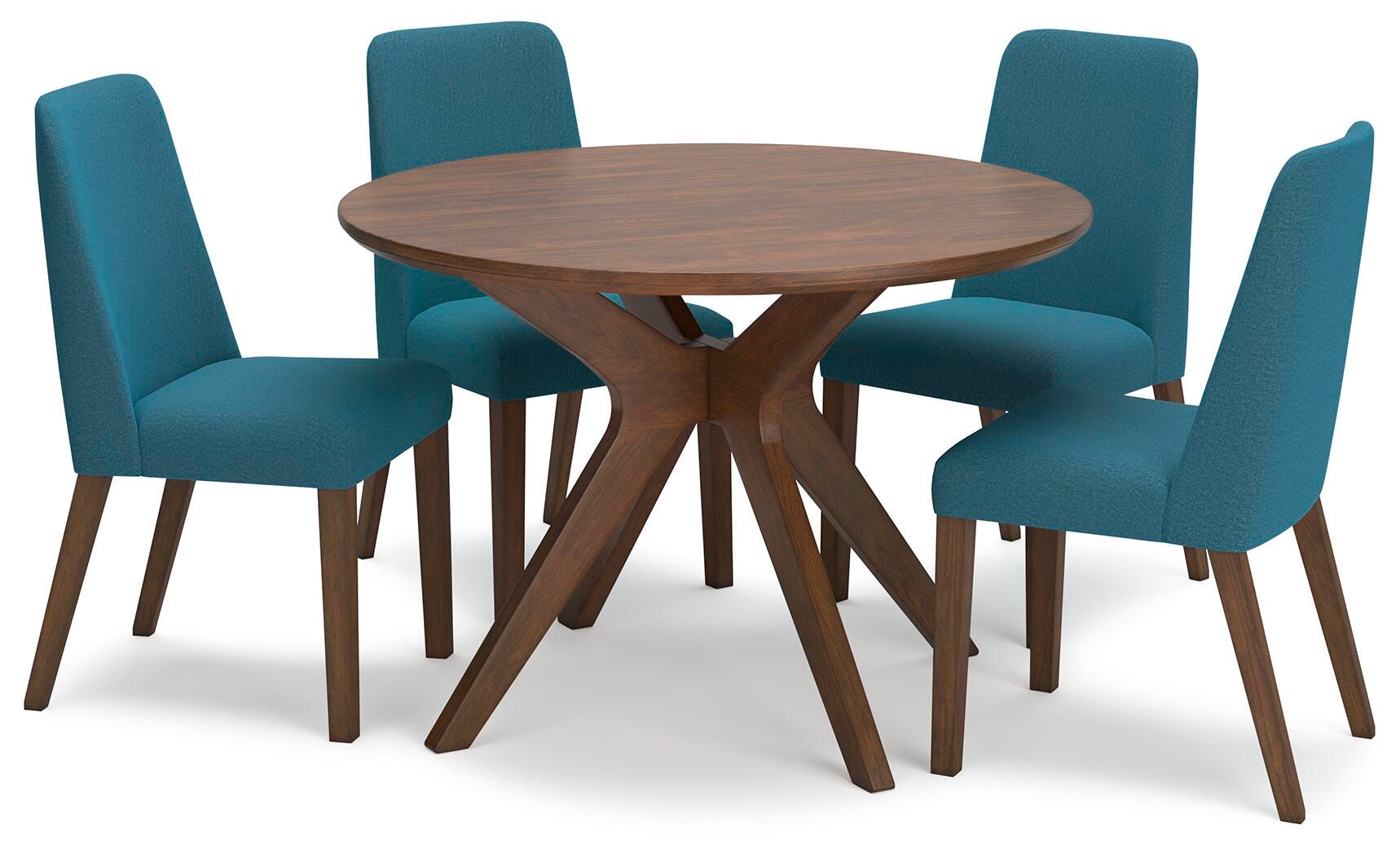 Lyncott Dining Table and 4 Chairs (Set of 5)