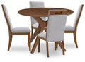 Lyncott Tall Back Dining Table and 4 Chairs (Set of 5)