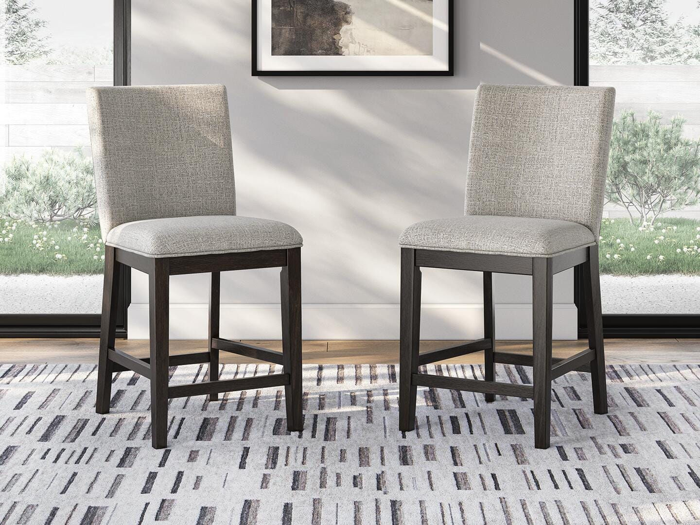 Neymorton Counter Height Dining Table and Barstools
