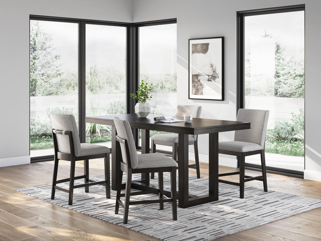 Neymorton Counter Height Dining Table and Barstools