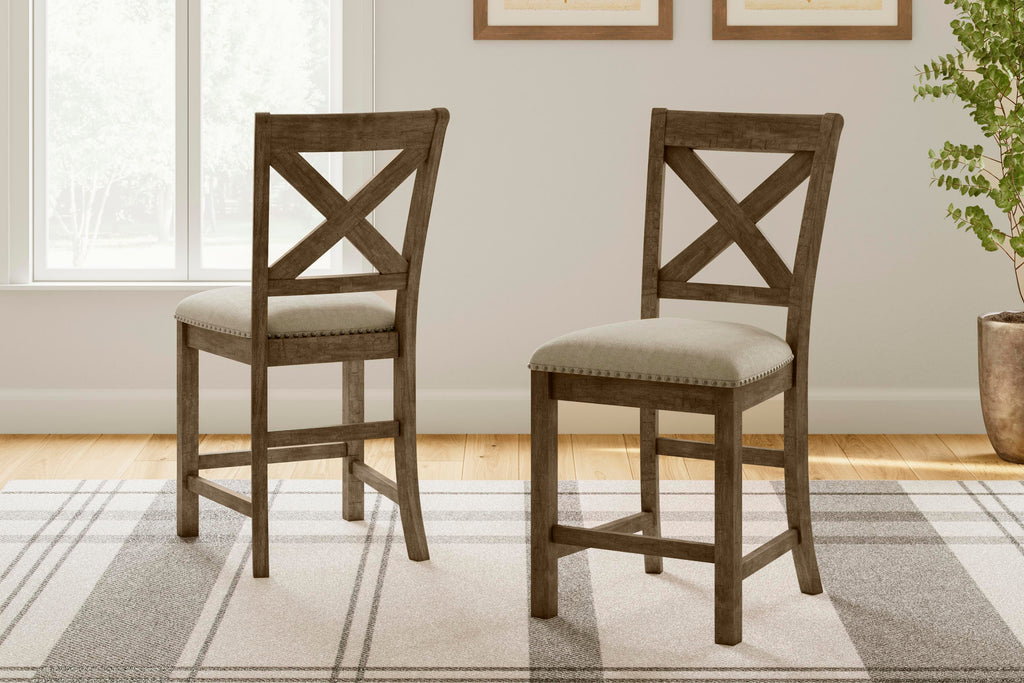 Moriville Counter Height Dining Table and 4 Barstools (Set of 5)