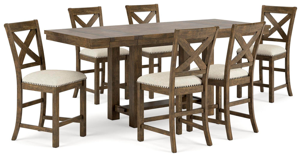 Moriville Counter Height Dining Table and 4 Barstools (Set of 5)
