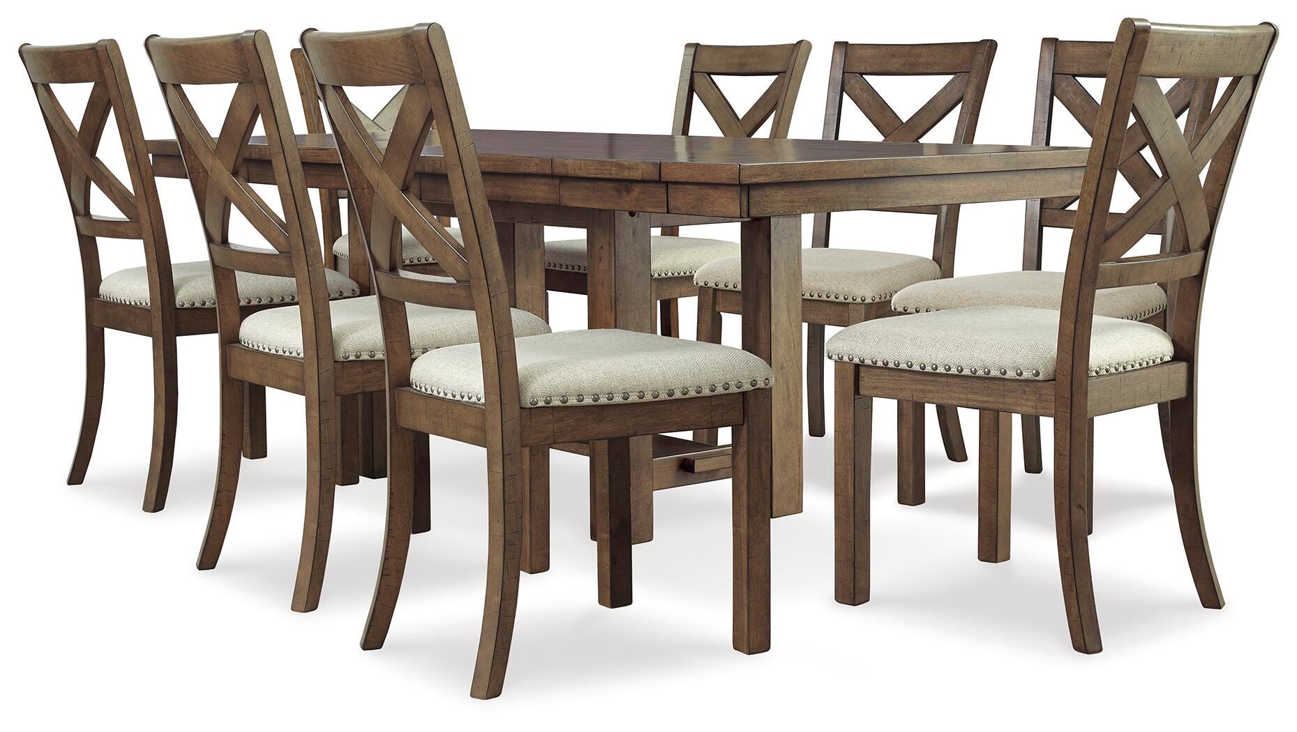 Moriville Dining Table and 4 Chairs and Bench (Set of 6)