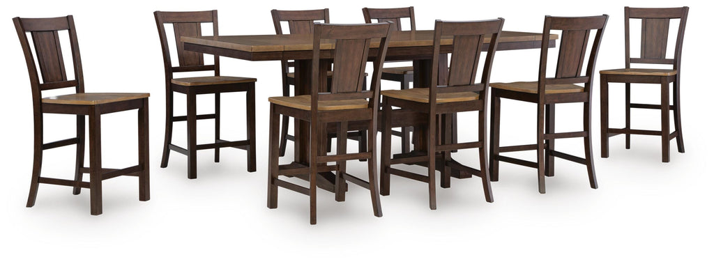 Rylandeen Counter Height Dining Table and Barstools