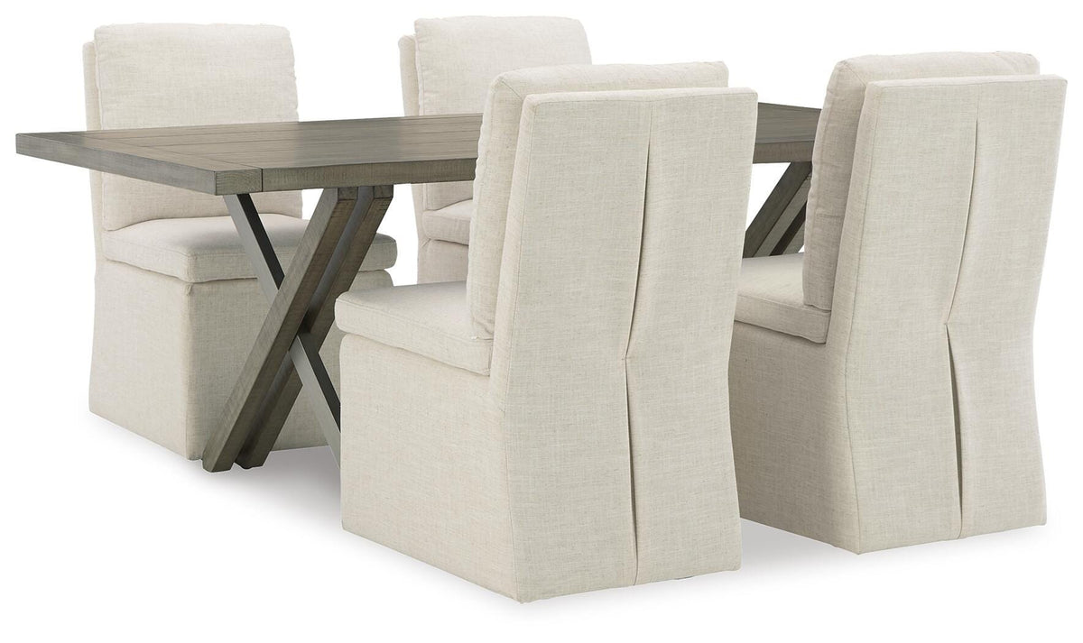 Krystanza Dining Table and 4 Chairs (Set of 5)