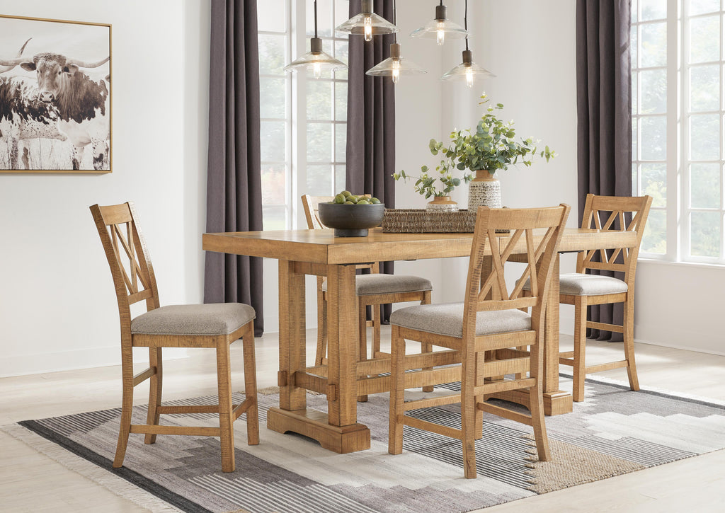 Havonplane Counter Height Dining Table and Barstools