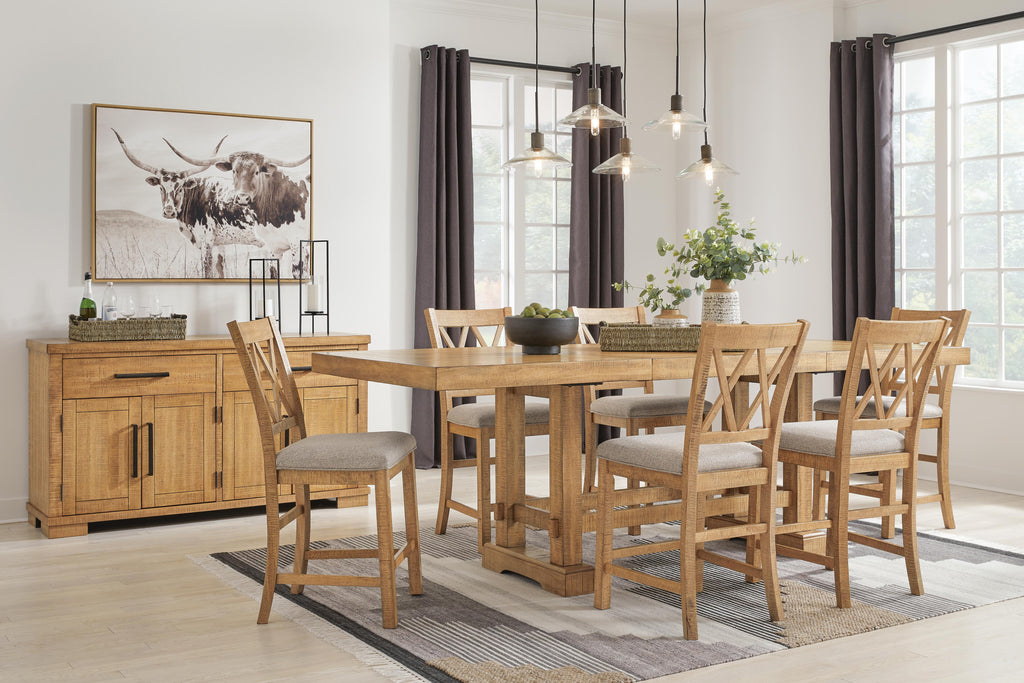 Havonplane Counter Height Dining Table and Barstools
