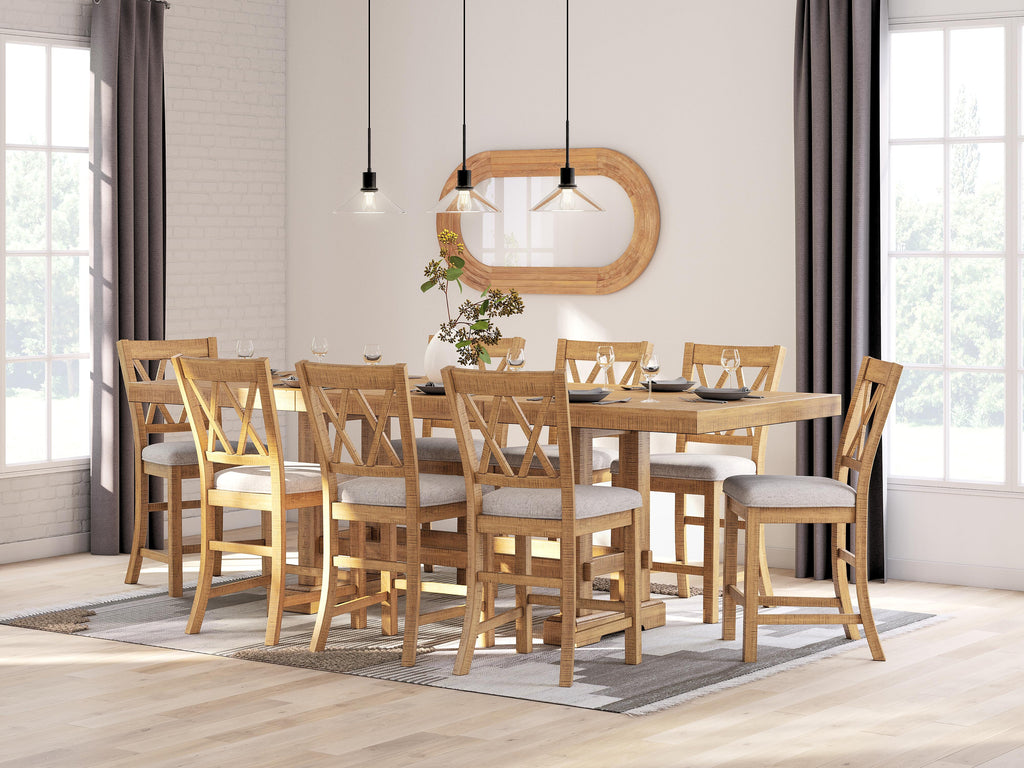 Havonplane Counter Height Dining Table and Barstools