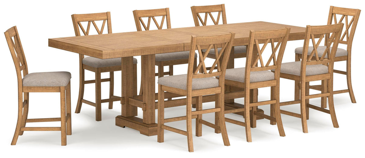 Havonplane Counter Height Dining Table and Barstools