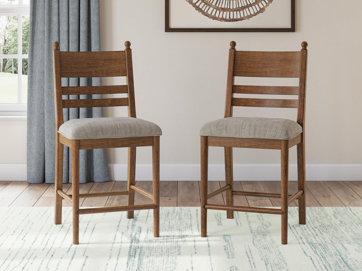 Greddinton Counter Height Dining Table and Barstools