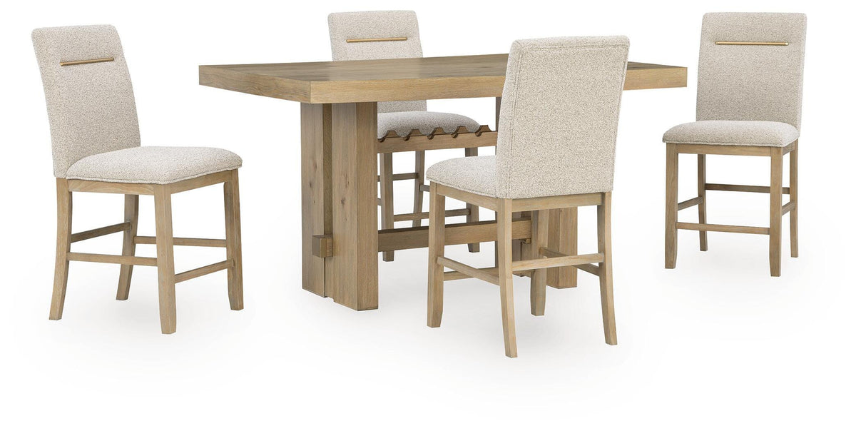 Lasinger Counter Height Dining Table and Barstools