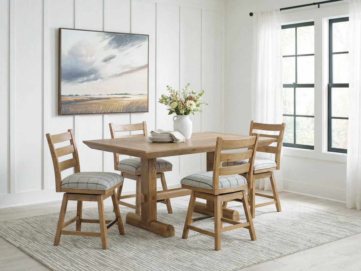 Ridgester Counter Height Dining Table and 4 Barstools (Set of 5)