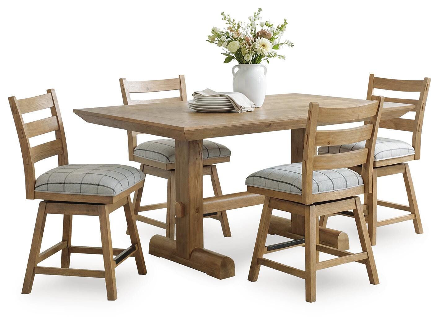 Ridgester Counter Height Dining Table and 4 Barstools (Set of 5)
