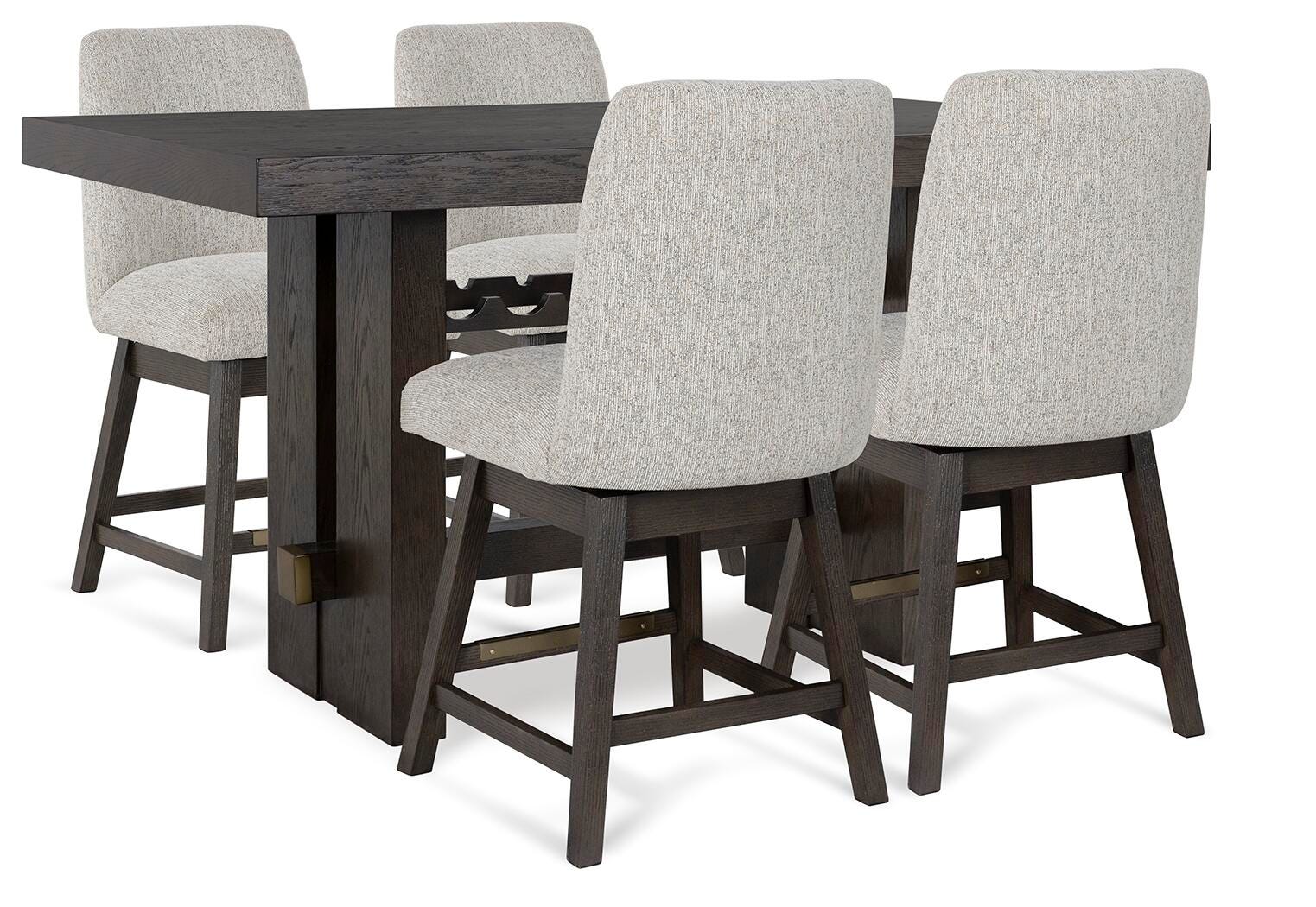 Burkhaus Counter Height Dining Table and Barstools