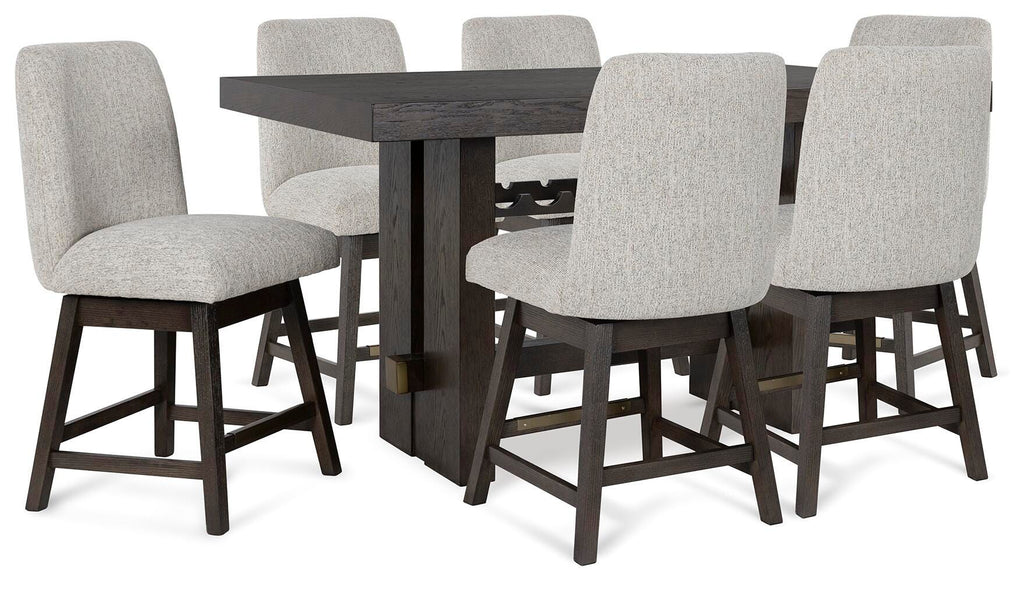 Burkhaus Counter Height Dining Table and Barstools
