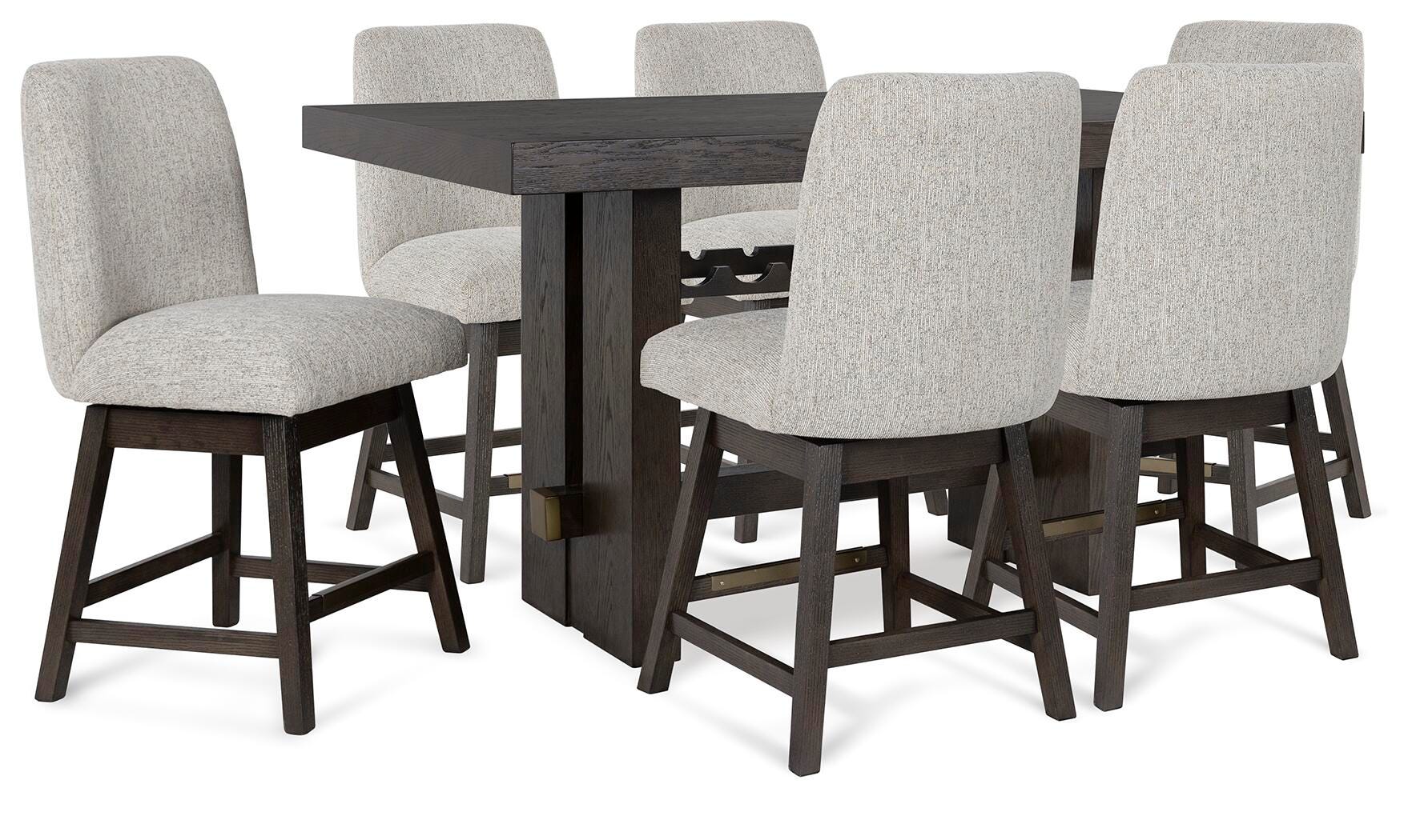 Burkhaus Counter Height Dining Table and Barstools
