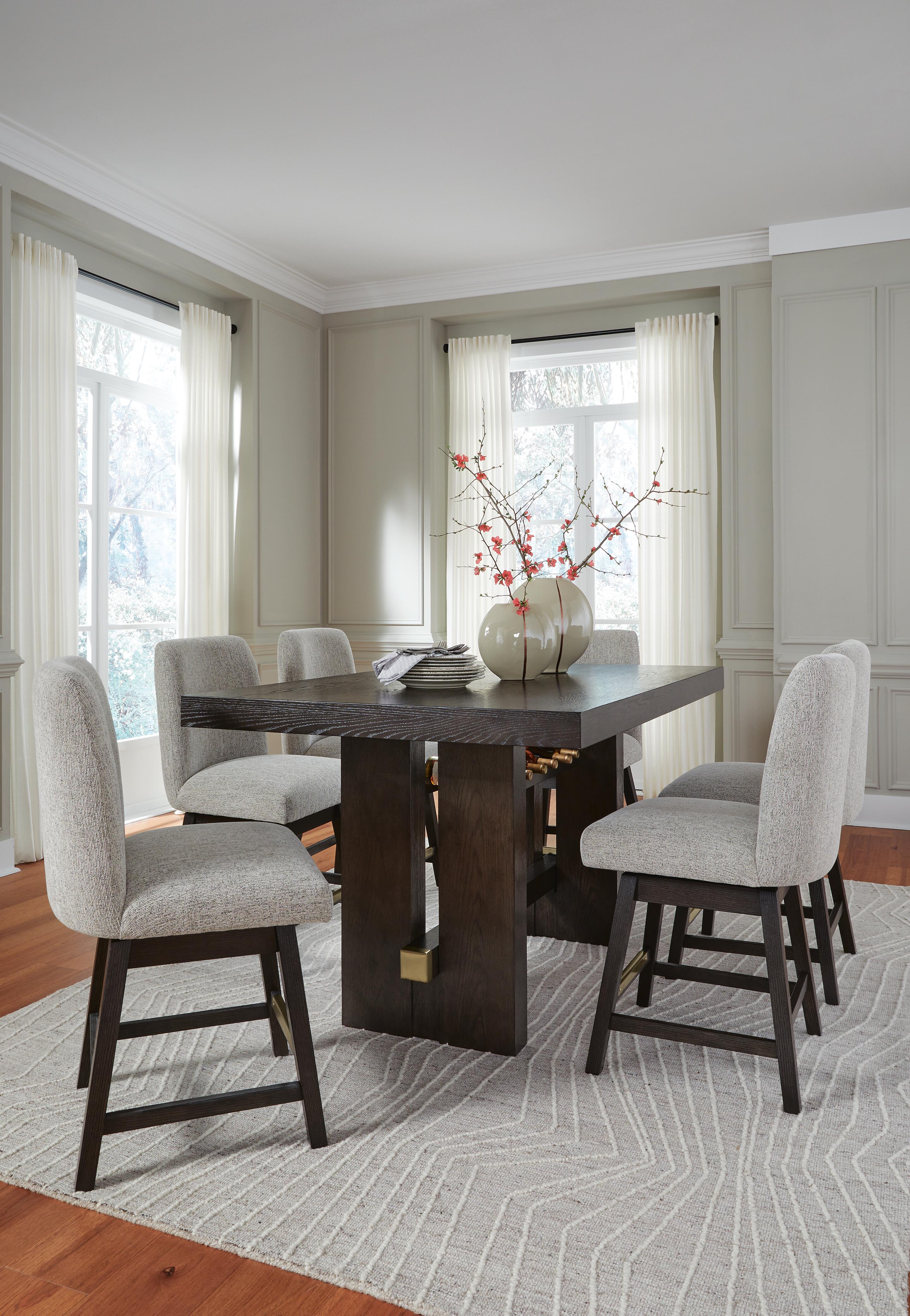 Burkhaus Counter Height Dining Table and Barstools