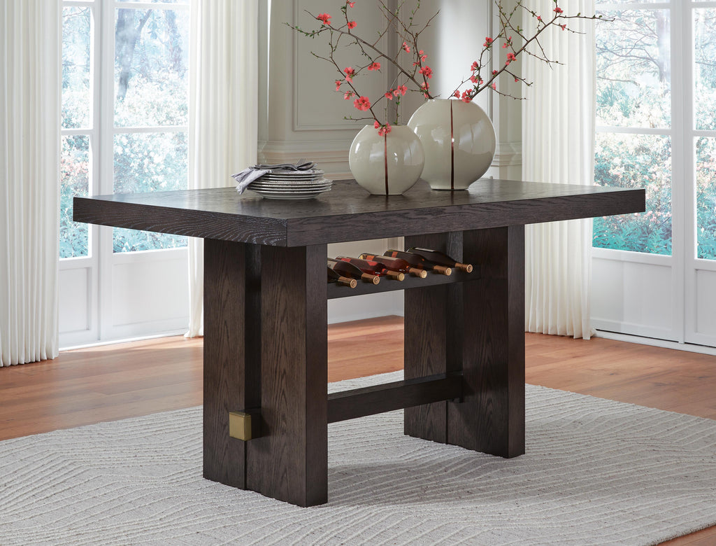 Burkhaus Counter Height Dining Table and Barstools