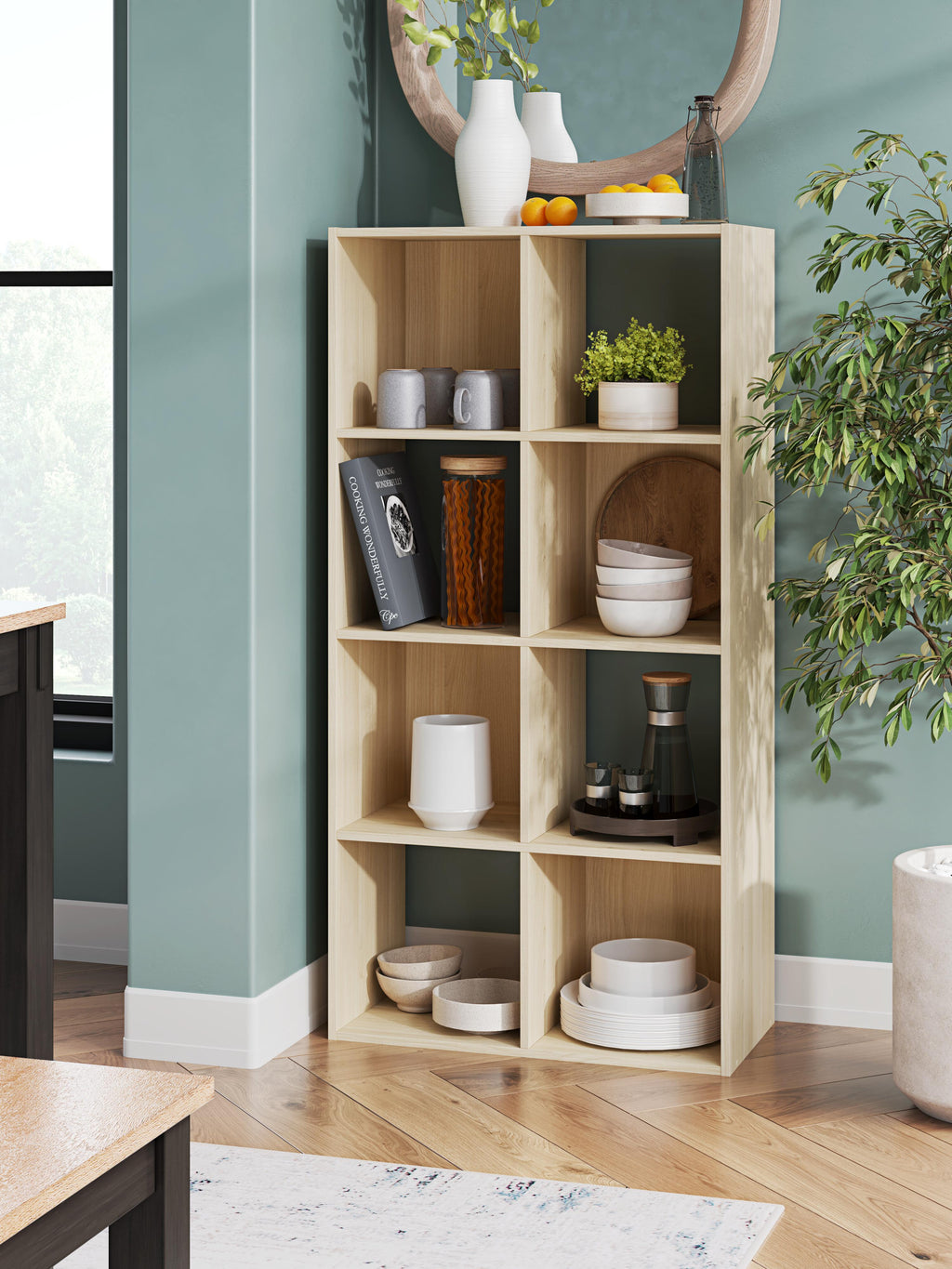 Piperton Eight Cube Organizer (Brown/Beige)